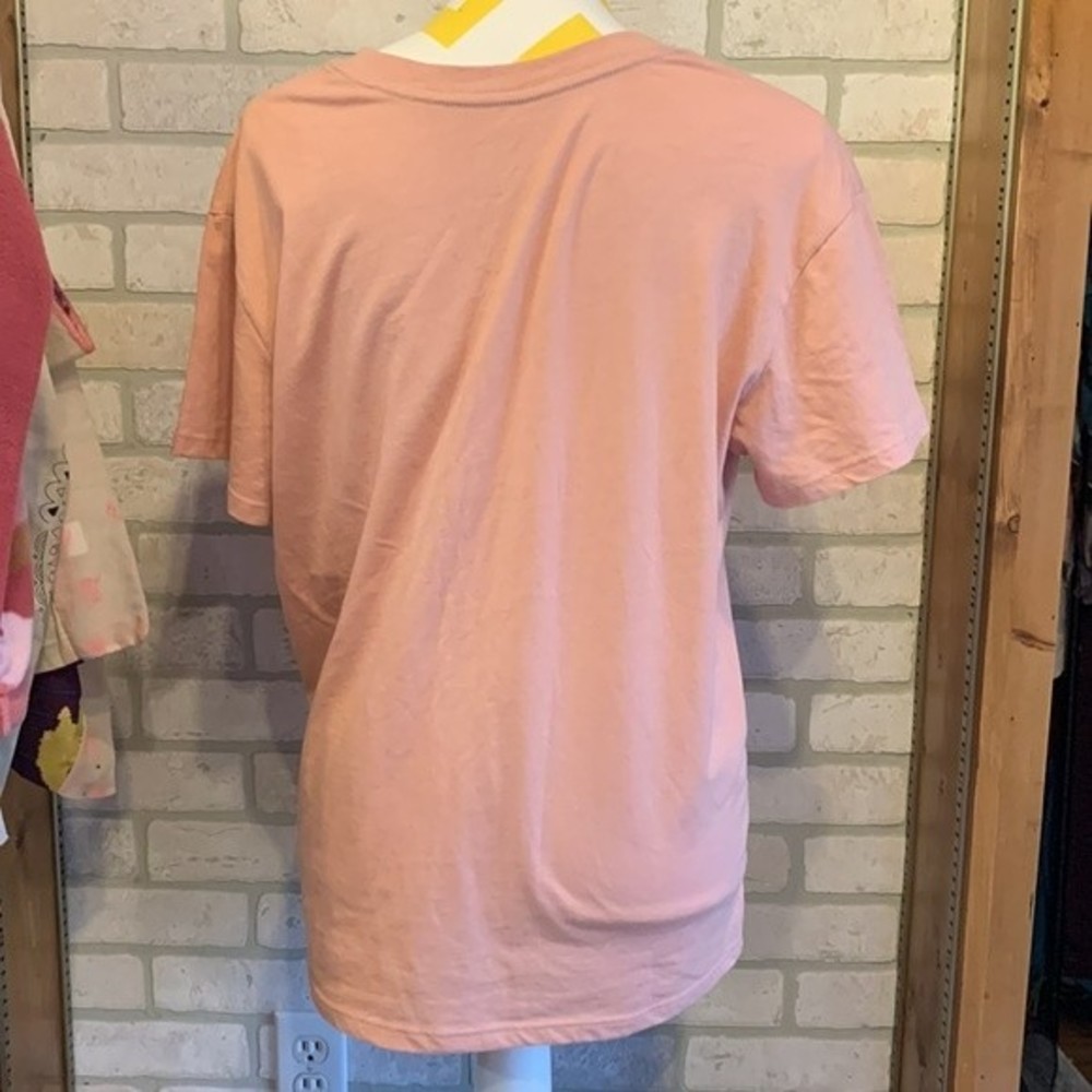 Zoe + Liv Choose Kindness Pastel Pink Casual Short Sleeve T-shirt - Picture 3 of 4